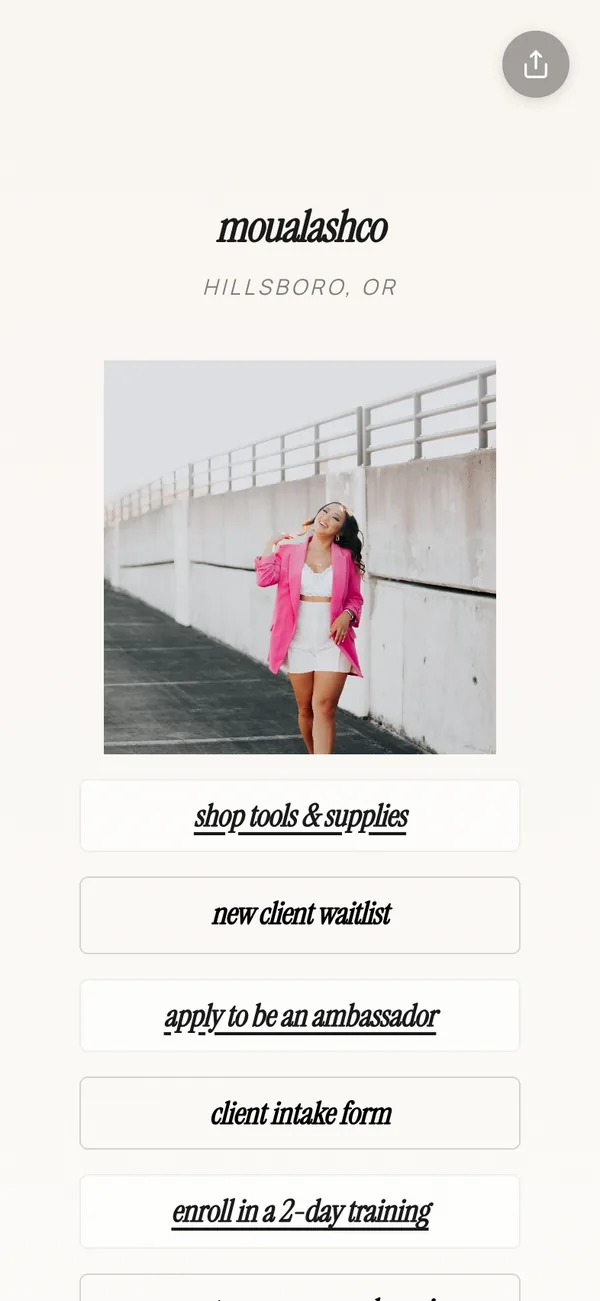 mlc, a real Besmi booking page